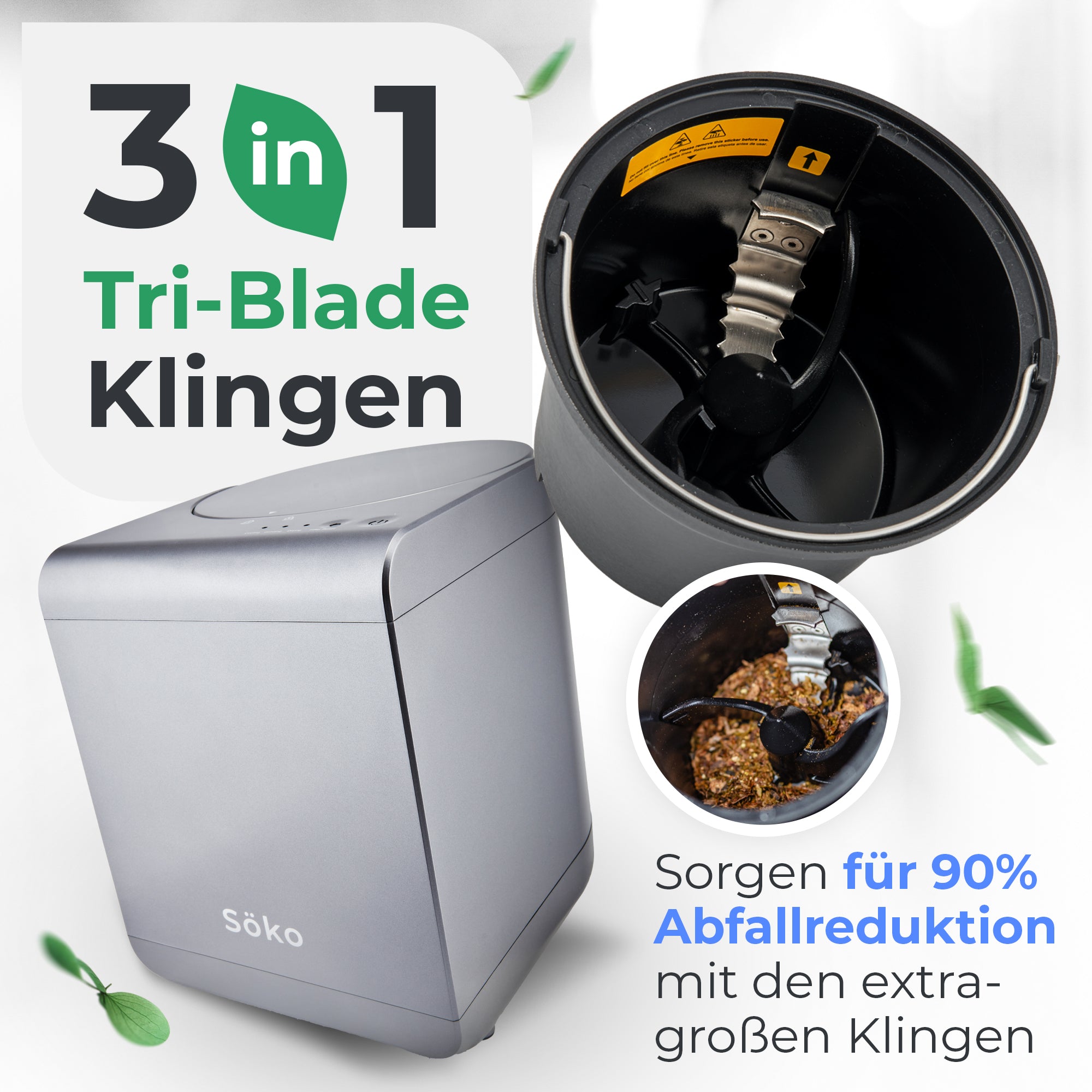 Elektrischer Küchenkomposter – Kompost in 2–4 Stunden & geruchsneutral